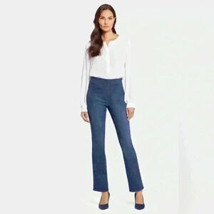NYDJ Pull On Slim Bootcut Lift Tuck Decker High Rise Jeans P2X